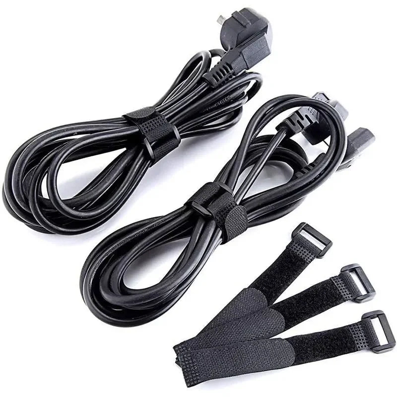 Adjustable Reusable Hook and Loop Cinch Straps for Efficient Cable Management - Available in Packs of 5 or 10