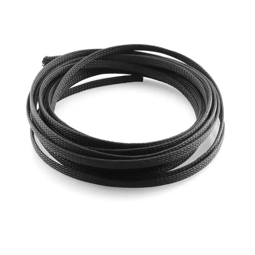 3M 9.85ft Expandable Braided Sleeving - Flexible Wire Mesh Sleeve in Black for Protection of TV, Audio, and PC Cords from Pet Chewing