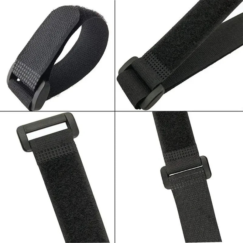 Adjustable Reusable Hook and Loop Cinch Straps for Efficient Cable Management - Available in Packs of 5 or 10